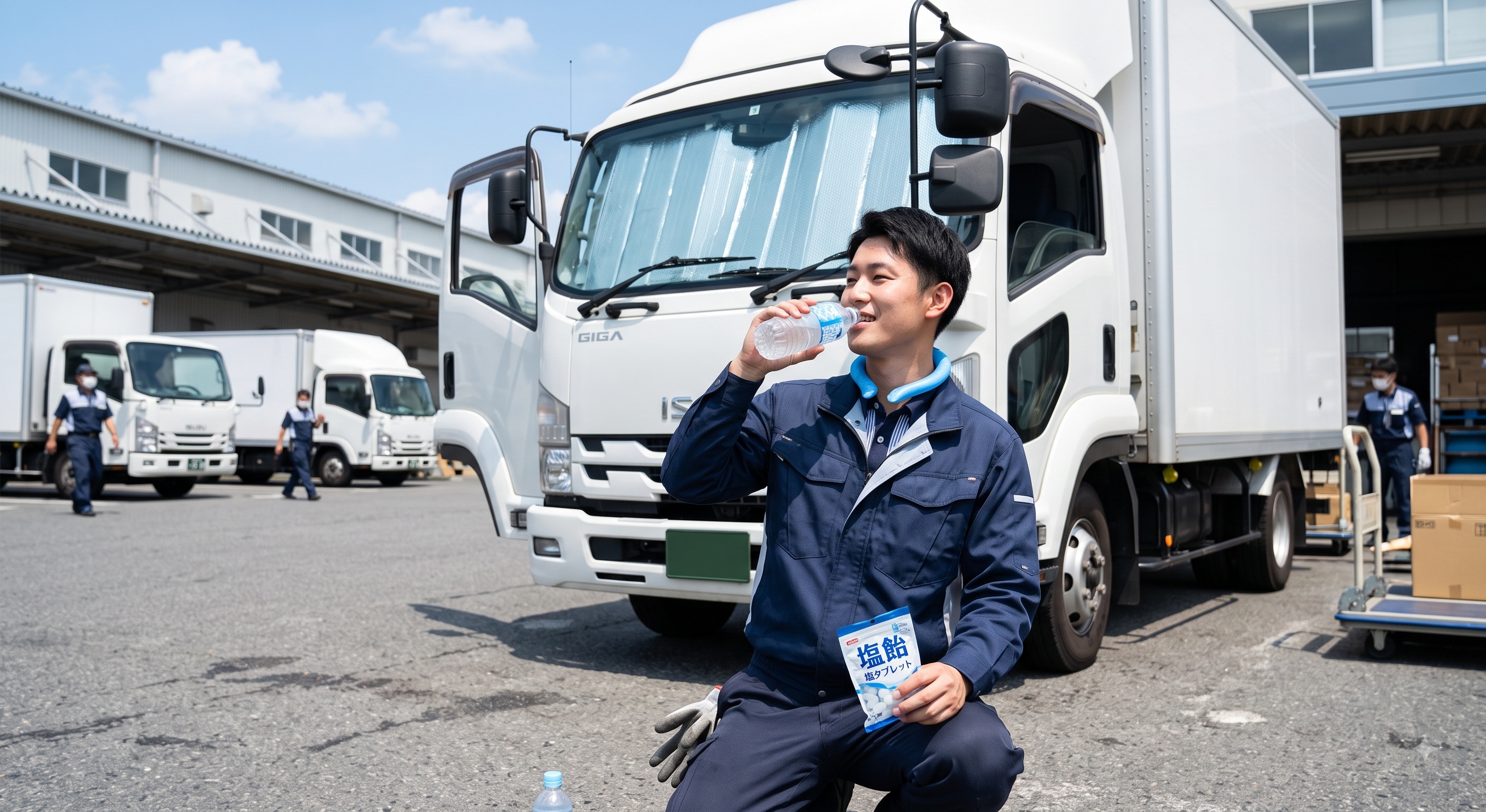 夏の過酷な現場に負けない！プロドライバー直伝の熱中症対策6選と快適な会社選びのコツ