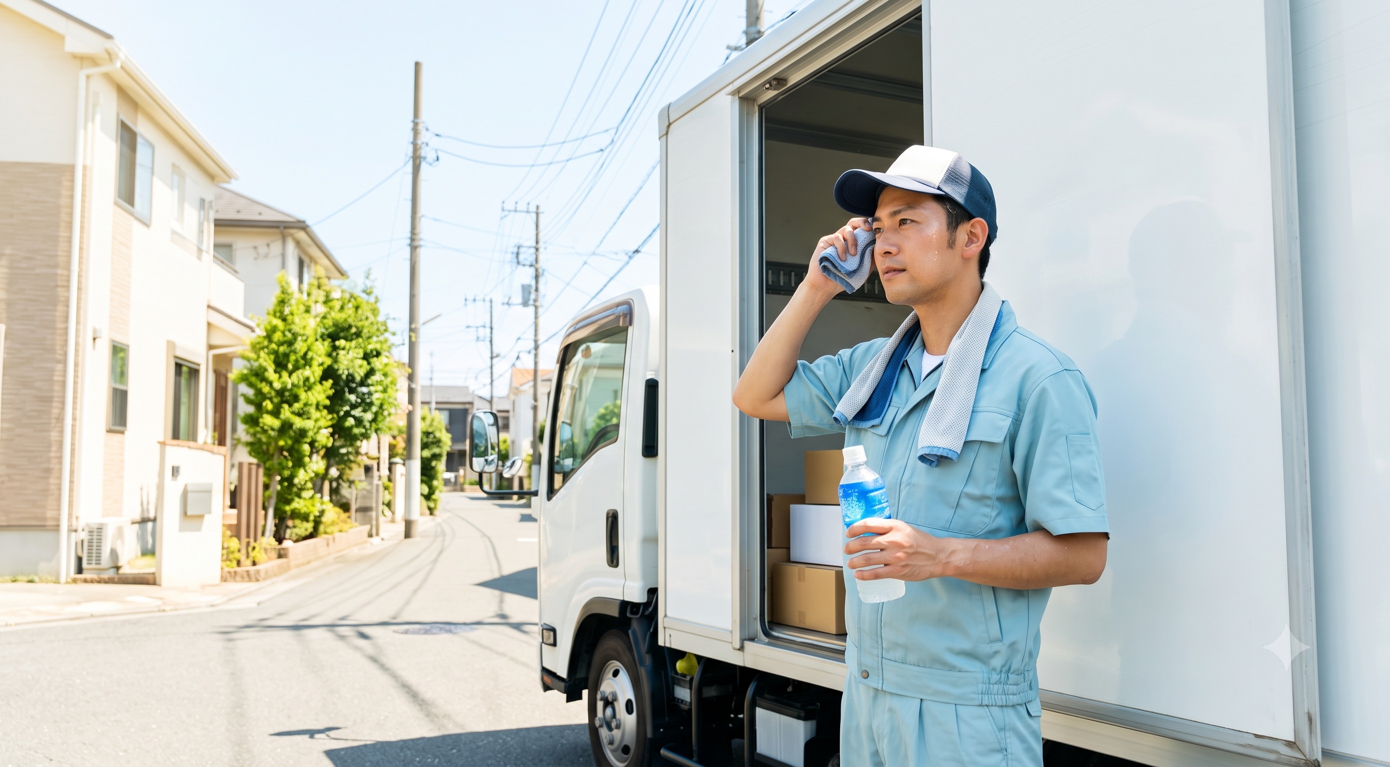 【夏の本音】灼熱ハンドルに体力限界…「夏の配送あるある」から考える、ドライバーが無理なく輝ける転職のヒント