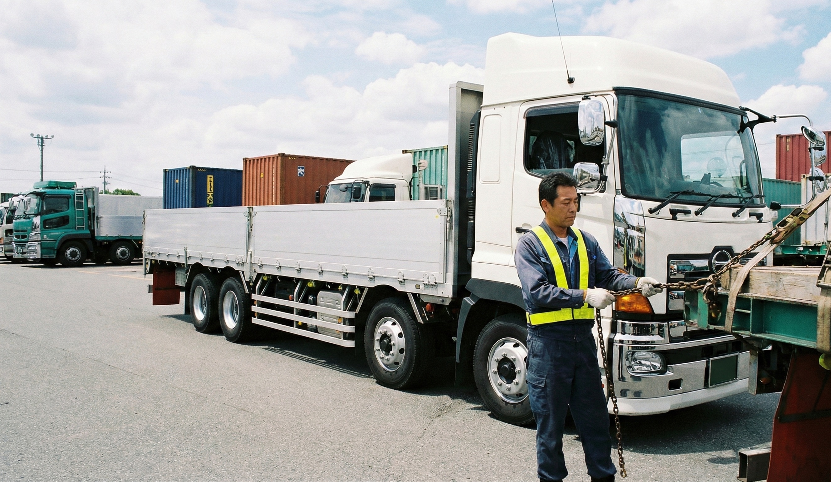 吉田海運株式会社 石川県金沢市無量寺3丁目70番地吉田海運株式会社　石川営業所の正社員 大型トラックドライバー求人イメージ